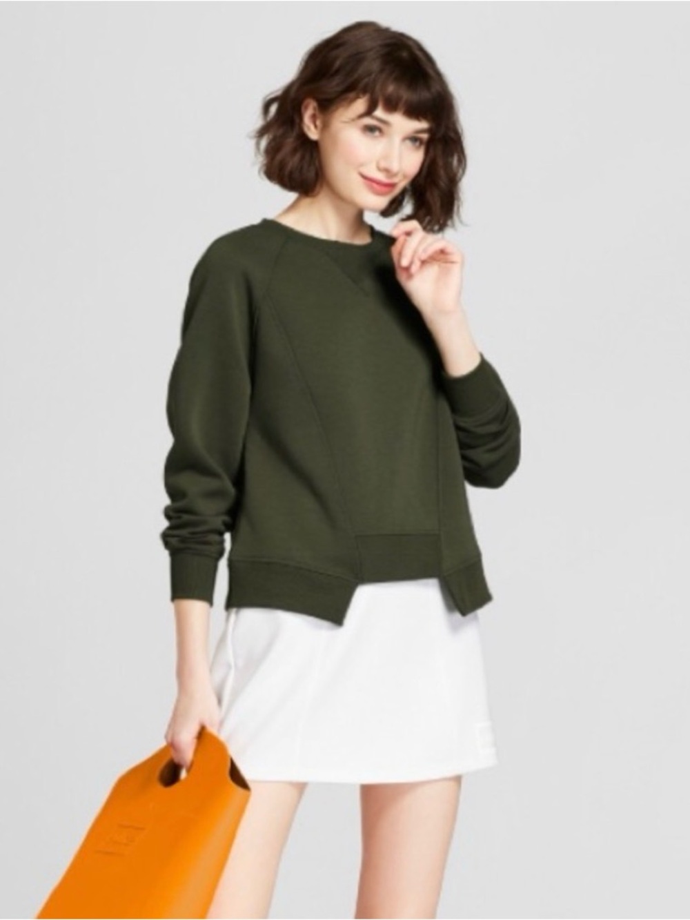 NWT Hunter Women's Olive Green Crewneck Sweatshirt